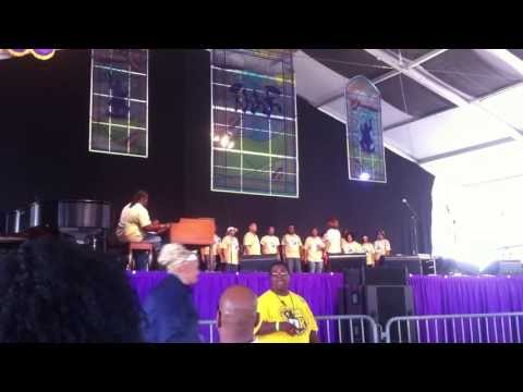 The Gospel Tent at Jazz Fest in New Orleans April 27th 2013