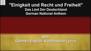 Deutschlandlied - 3rd Stanza Only - National Anthem of Germany - With Lyrics