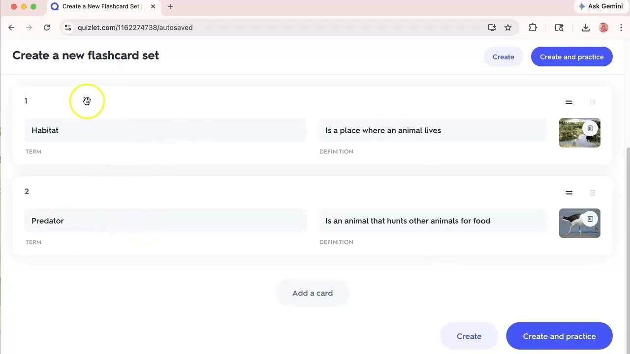 quizlet habitat flashcards tutorial