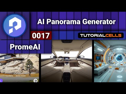 0017. AI Panorama Generator in PromeAI ( AI art generator )