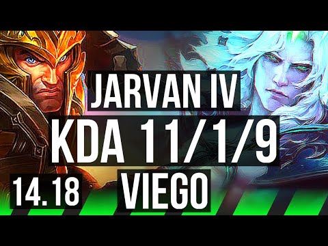 JARVAN IV vs VIEGO (JGL) | 11/1/9, 1400+ games, Dominating | NA Grandmaster | 14.18