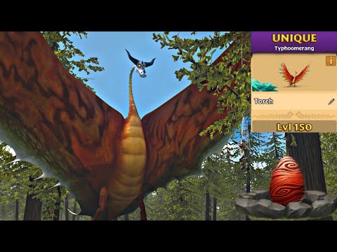 TORCH Max Level 150 Titan Mode - Unique Typhoomerang - Dragons:Rise of Berk