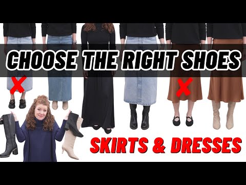 How To Style Boots & Shoes With Skirts & Dresses / Midi, Maxi, Knee Length And More!