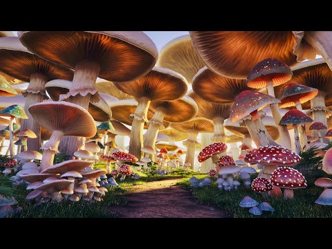 Mushroom Fantasy Village - Fantasy Music & Ambience 🧚‍♀️✨
