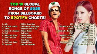 Download lagu Top Billboard Pop Songs 2025 Playlist ✨ Rosé, Bruno mars, Lady Gaga, Billie Eilish mp3