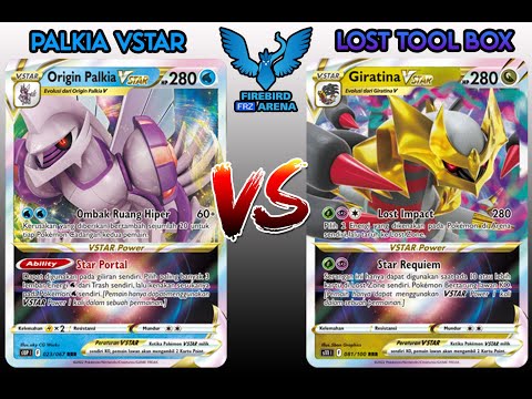 ORIGIN PALKIA VS LOST TOOL BOX!! WEEKLY GYM BATTLE FIREBIRD FRZ ARENA - POKEMON TCG INDONESIA