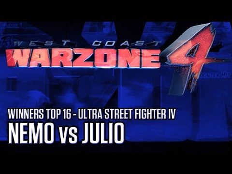 BE.Nemo (Rolento) vs. MMG.Julio (Yun) - Top 16 Winners - West Coast Warzone 4 - Ultra SF4