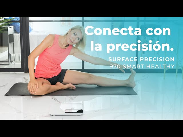 Báscula Cecotec Surface Precision 970 Smart Healthy Bluetooth Bioimpedancia Vidrio ITO video