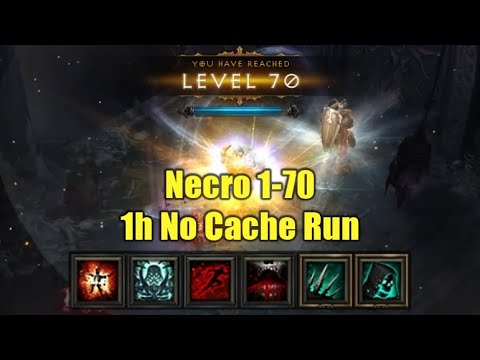 Necro Sub 1h to 70 Leveling Test Run without Challenge Rift Cache - Season 28 PTR