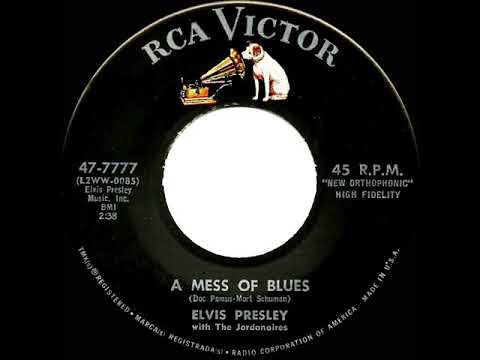 1960 HITS ARCHIVE:A Mess Of Blues - Elvis Presley (a #1 UK hit*)