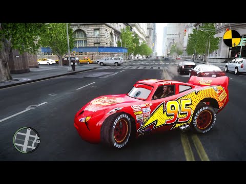 GTA 4 Crazy Lightning McQueen Ep.1