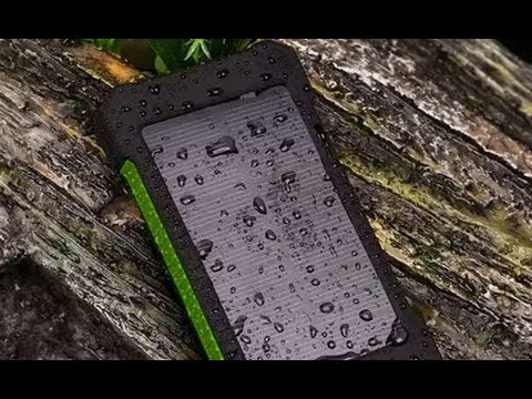 Портативный повербанк с солнечной панелью 2 USB 10000мАч. Разбираем и проверяем