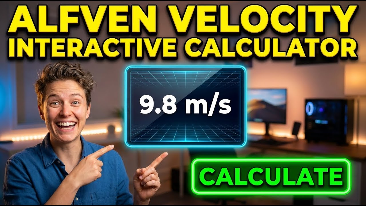 Alfven Velocity Interactive Calculator