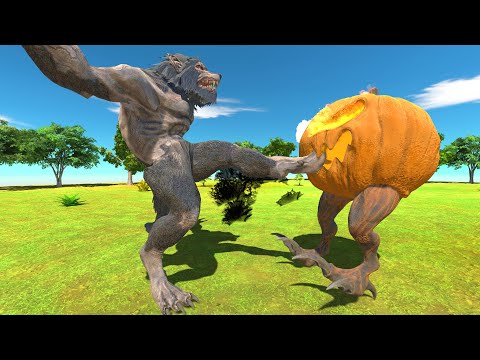 Who Will Win? Werewolves vs Pumkin Lantern Halloween - Animal Revolt Battle Simulator