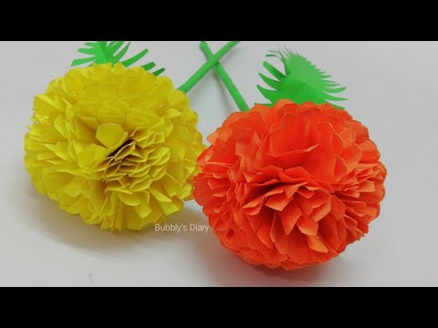 DIY Paper Flowers - How to Make Paper Flowers - Flower Making With Paper Video