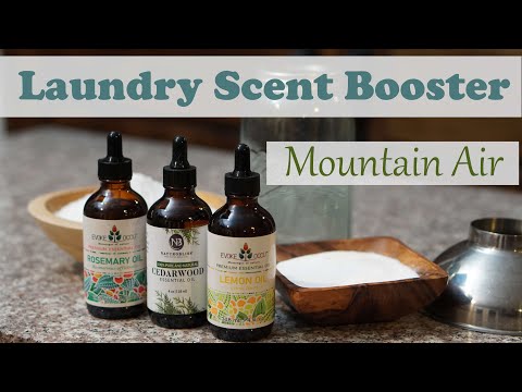 Part of a video titled How to Make Homemade Laundry Scent Booster - Mountain Air