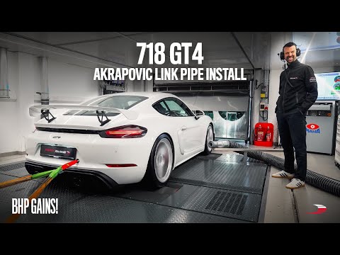 Porsche 718 GT4 / Spyder & GTS 4.0 Akrapovič Link Pipe Install + Dyno Gains & Sound Guide