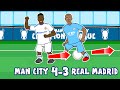 4-3! Man City vs Real Madrid (Champions League 22 Goals Highlights De Bruyne Vinicius Foden Benzema)