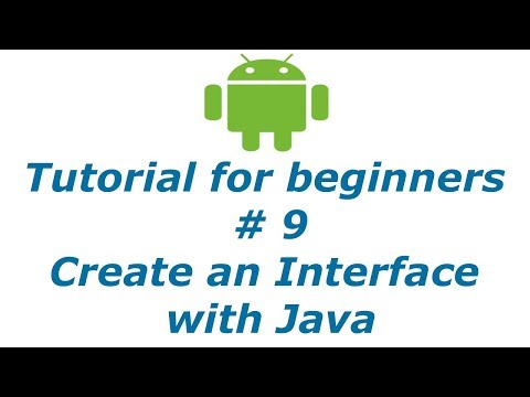Android App Development 9 Create An Interface With Java Btt