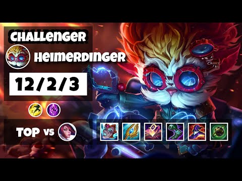 Heimerdinger Top 11.13 Challenger Gameplay S11 (12/2/3) - OCE