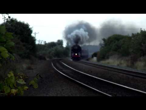 BR 70013 'Oliver Cromwell' storms through Prestatyn - 07/08/11