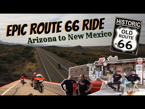 Riding Route 66 from Arizona to New Mexico! | Entire Route 66 Ride - Part 2 | Motorcycle Road Trip
