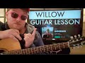 How To Play willow guitar Taylor Swift // easy guitar tutorial beginner easy chords
