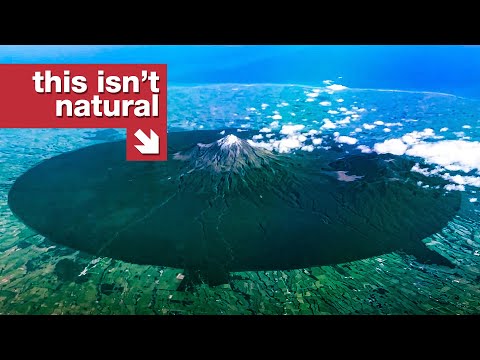火山即將爆發？俯瞰紐西蘭的塔拉納基活火山 (The Circle Visible From Space)