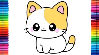 How to Draw a Cute Cat Step by Step: Fun & Easy Drawing Tutorial for Kids and Beginners!