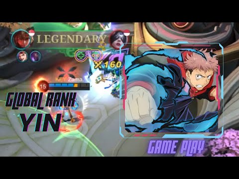 Game Play Yin Top Global by Zama. | Build Yin | Mobile Legends