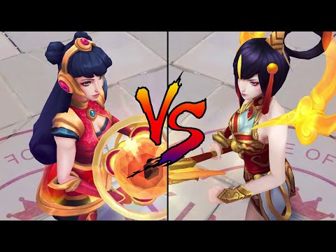 Space Groove Lux vs Lunar Empress Lux Skin Comparison Spotlight (League of Legends)