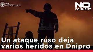 Ataque con dron ruso en Dnipro deja heridos y provoca daños en edificios