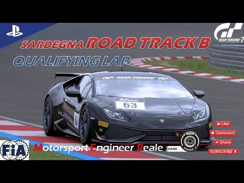 Gran Turismo 7 | Sardegna Road B Track Guide (engine sound SEP '24) | Lamborghini Huracan Gr.4
