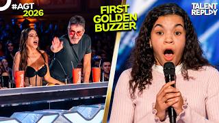 FIRST GOLDEN BUZZER OF AGT 2026! 14-Year-Old Singer Stuns Simon Cowell [4K]