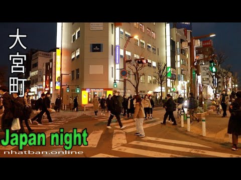 Night Walking tour in Omiya city  #4k #japan #omiya | Explore Japan