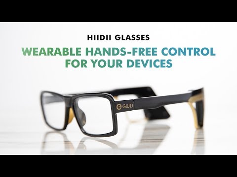 まばたきでデバイスの操作を可能にするハンズフリーグラス「HiiDii Glasses」