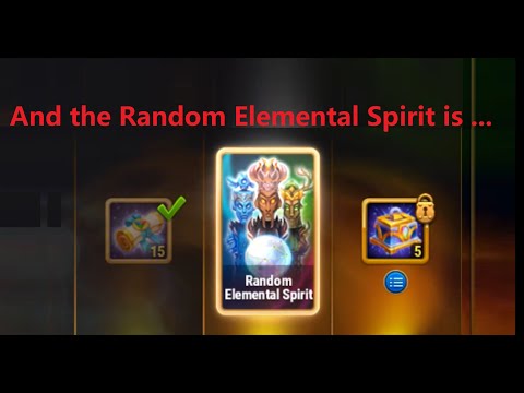 And the Random Elemental Spirit is ... #HeroWars