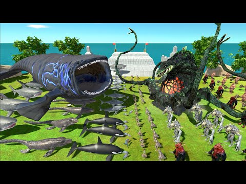 Revolt Battle - Team Biollante + Infernals vs Team BLoop Aquatics - Who is Stronger?