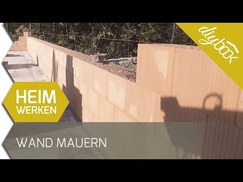 Wand Mauern - Das Mauern mit Planziegeln