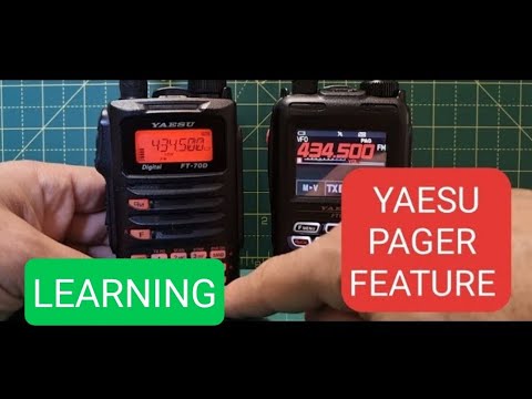 YAESU FT70/FT5D Learning Pager Functions