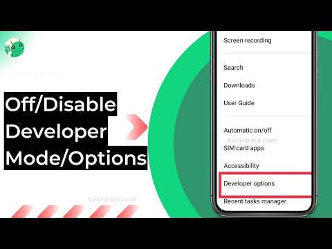 Turn Off Developer Options (mode) on Any Android smartphone Or Disable