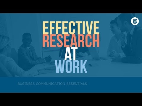 Effective Research at Work