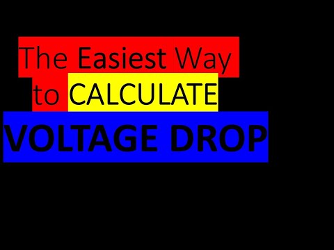 Electrical Calculations the easiest way to Calculate Voltage Drop