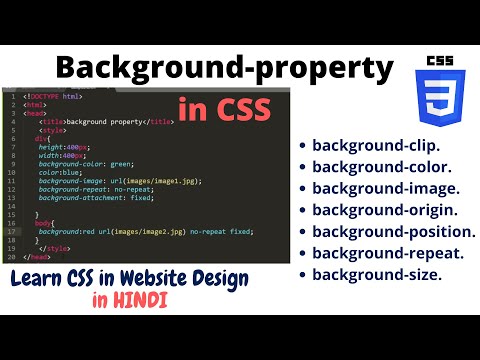 2 1 Explain CSS Cascading Style Sheet in Html in website designing Learn Website design in Hindi
