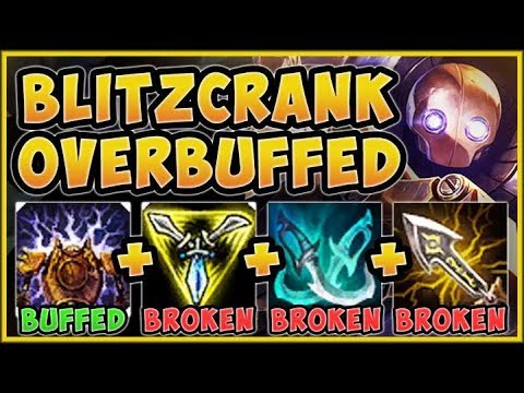 WTF! BLITZCRANK ULT BUFF MAKES FULL AD BRUISER BLITZ TOP BUILD 100% OP! - League of Legends Gameplay