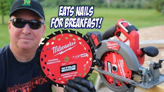 See Milwaukee's Newest 7-1/4" NITRUS Carbide Framing Blade- FIRST LOOK!