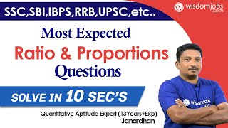 Ratio and Proportion Tips and Tricks | Aptitude Made Easy | Banks, SSC-CGL, RRB @Wisdom jobs