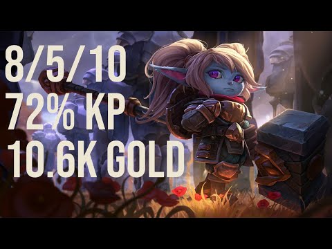 T1 Ellim Poppy Jungle vs Zac KR 11.16 Challenger Replay