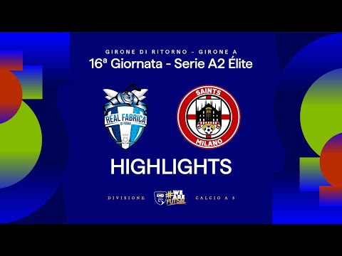 Real Fabrica-Saints Milano 3-3 | Goals and HL | Matchday 16 | Serie A2 Elite 2025/26 - A