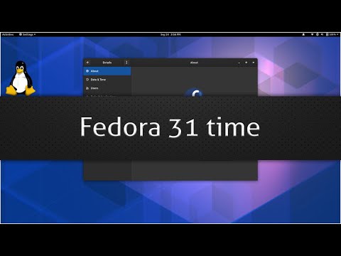 Fedora 31 time